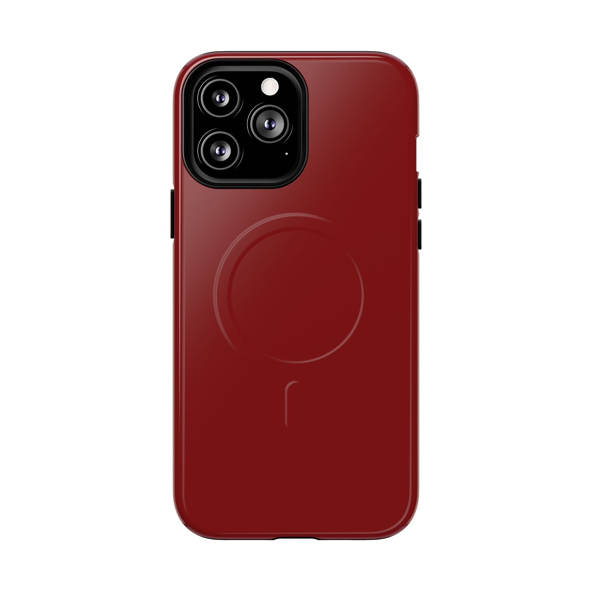 Dark Red MagSafe Protective Phone Case