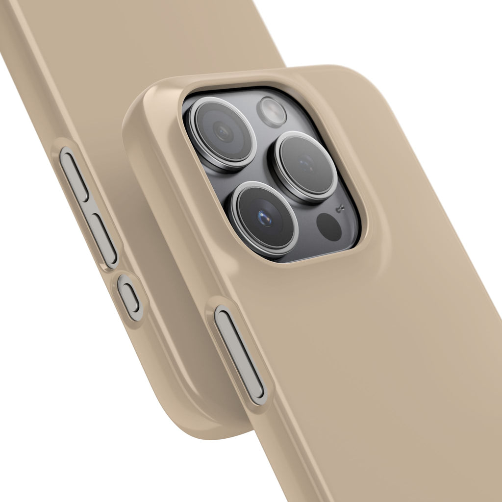 Beige Snap Phone Case