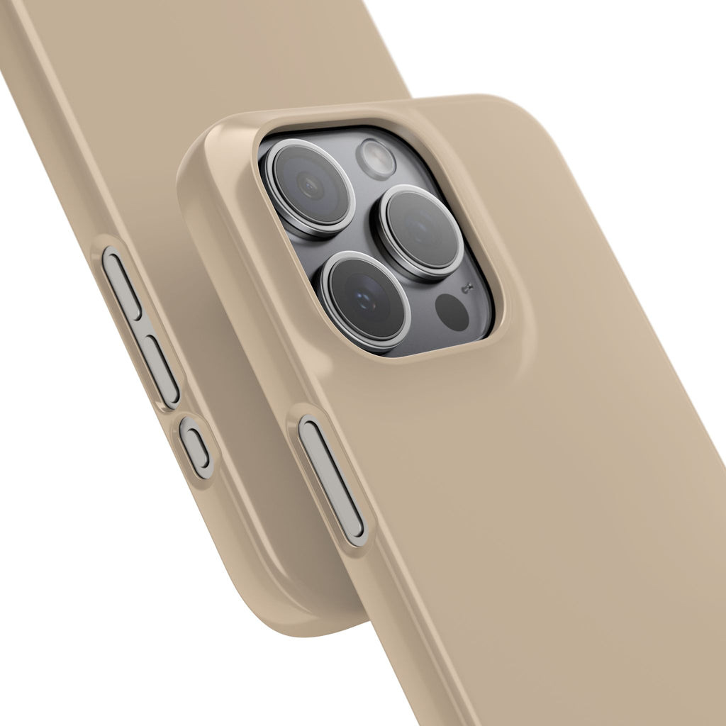 Beige Snap Phone Case