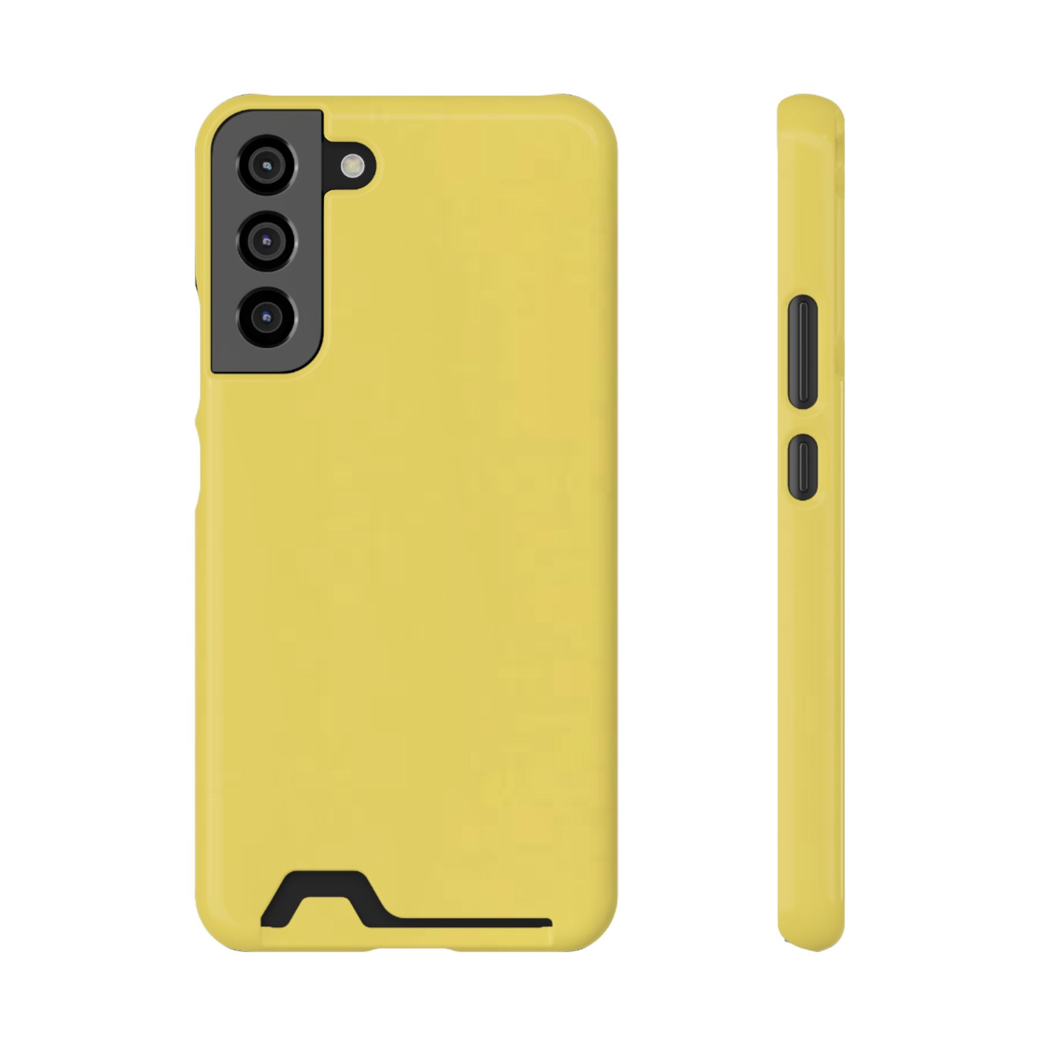 Yellow Card-Holder Phone Case