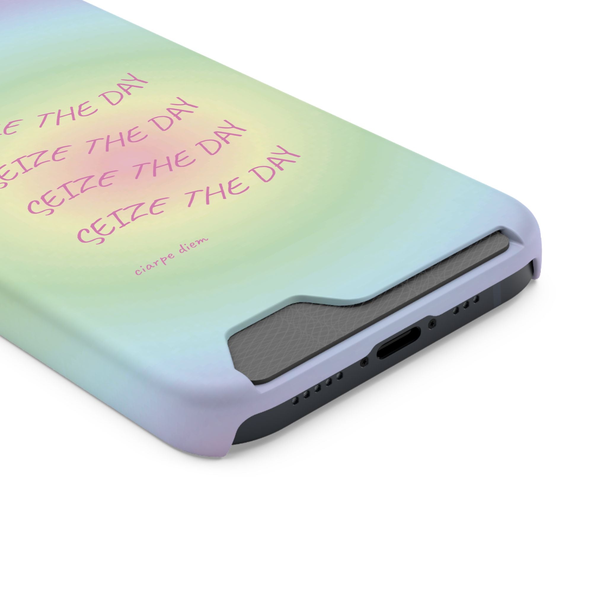 Bermuda Halo 'Seize The Day' Card Holder Phone Case