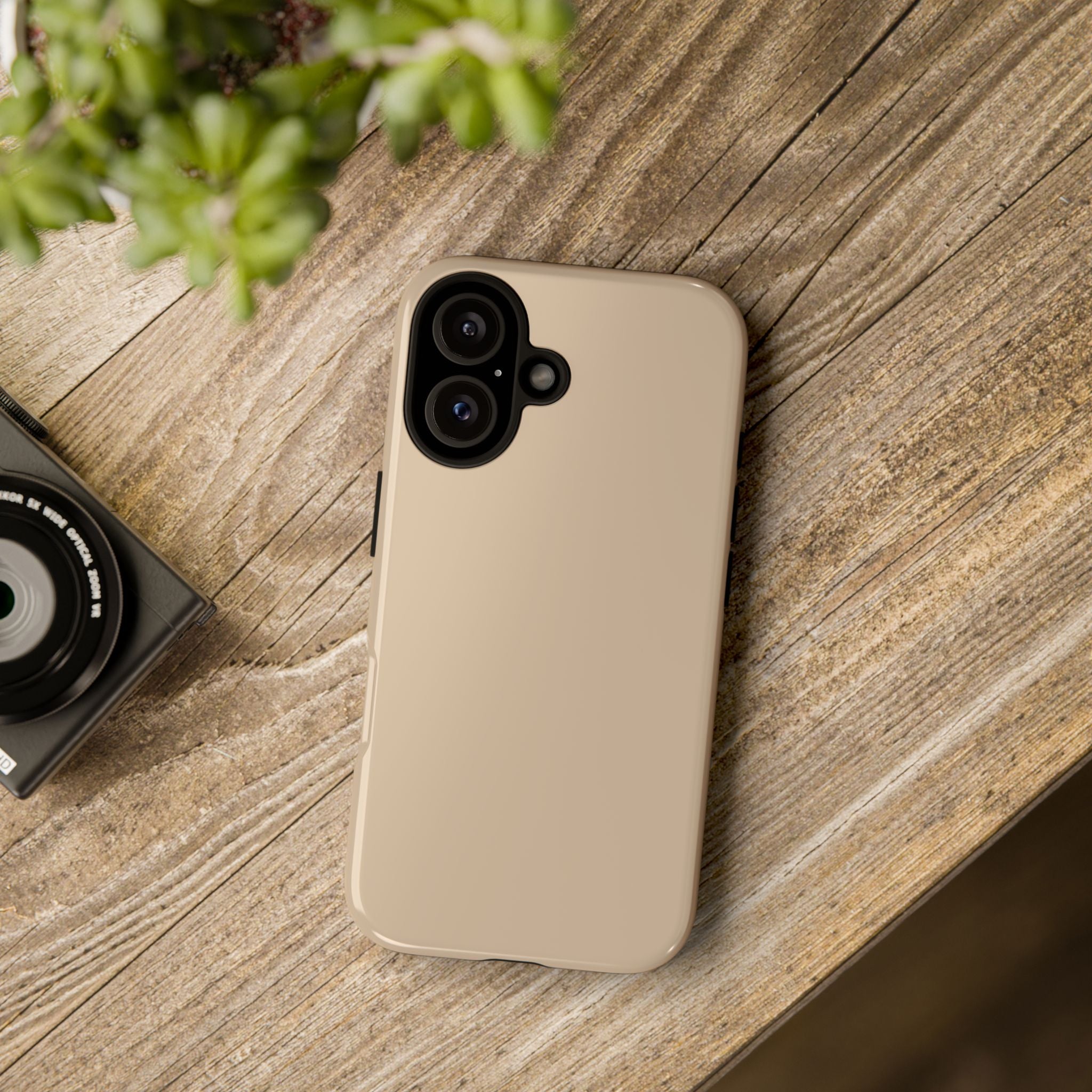 Beige Protective Phone Case
