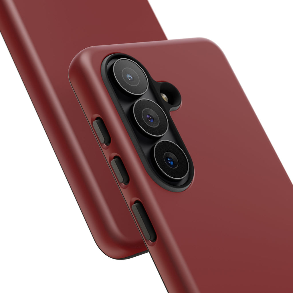 Dark Red Protective Phone Case