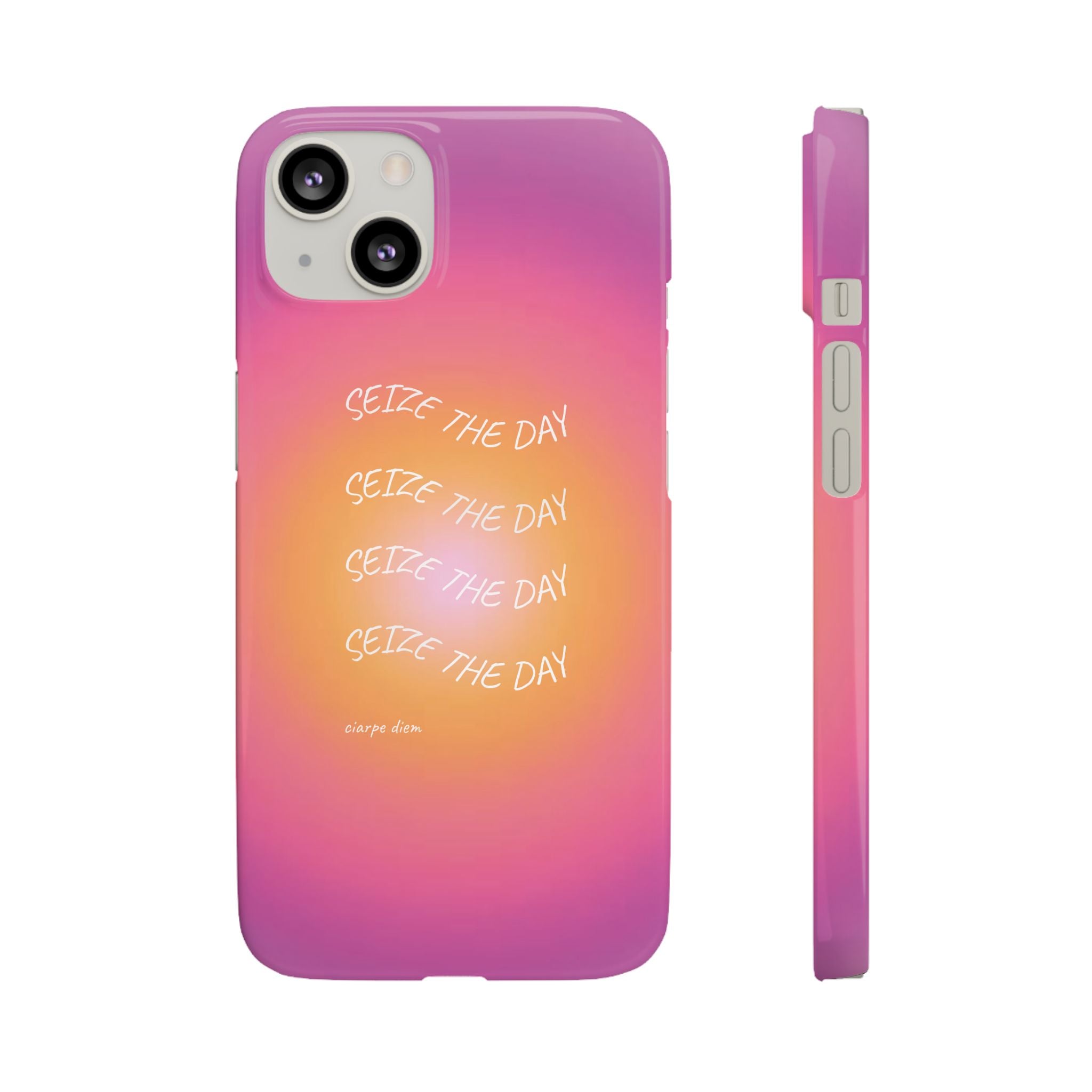Carpe Diem Sunburst Gradient Snap Phone Case