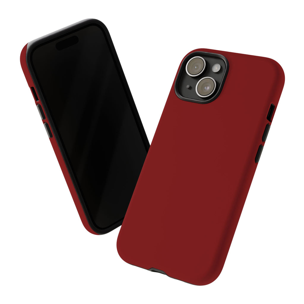Dark Red Protective Phone Case