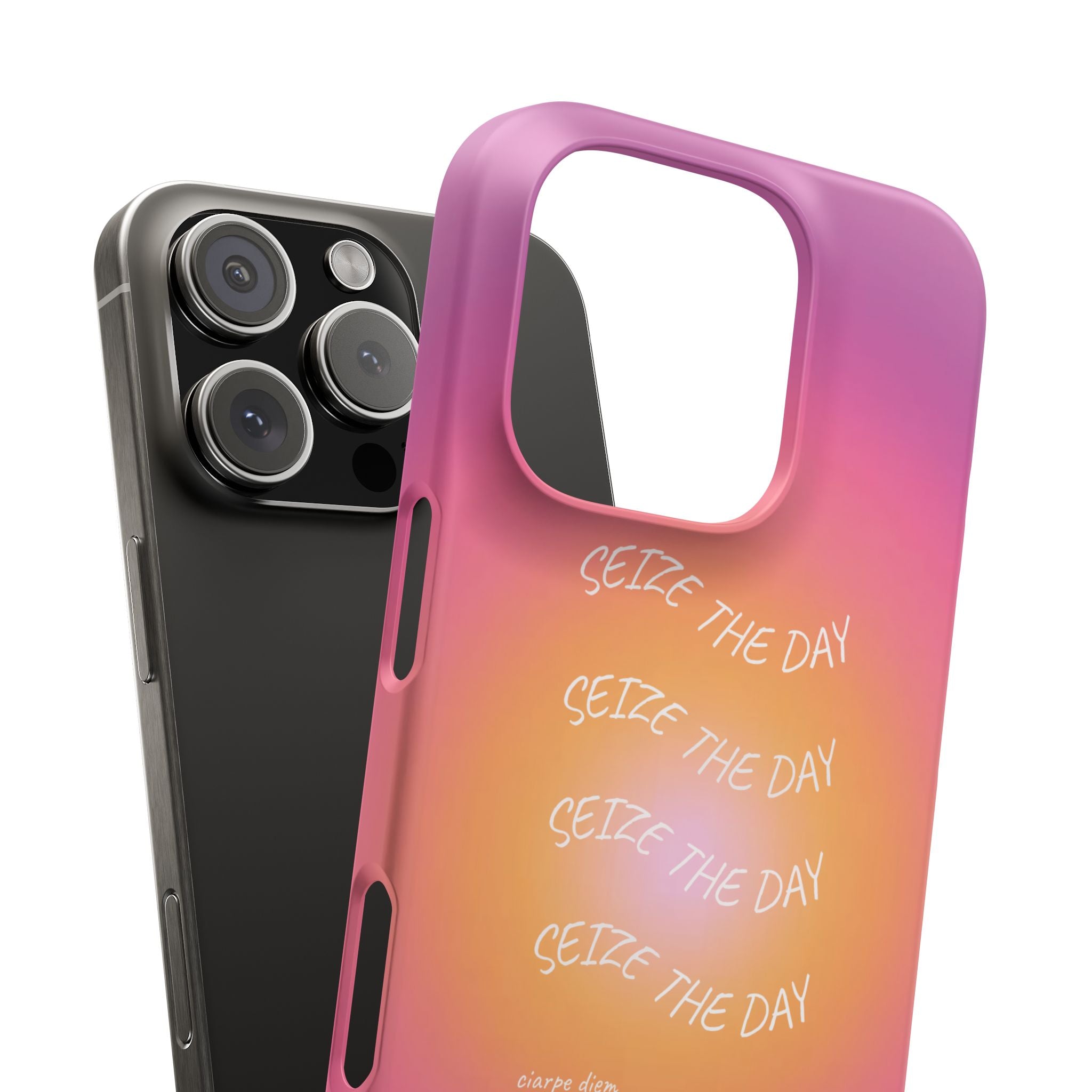 Carpe Diem Sunburst Gradient Snap Phone Case