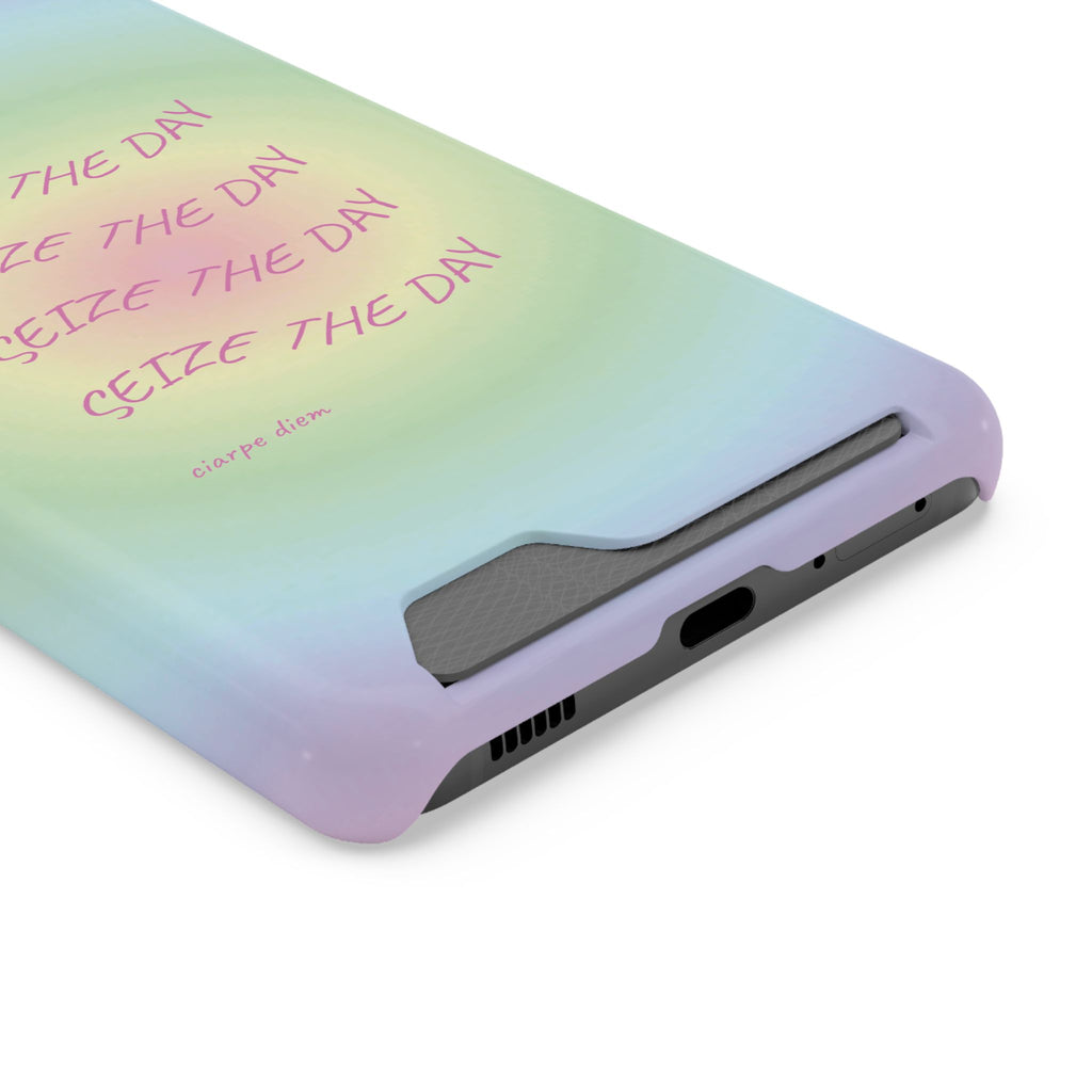 Bermuda Halo 'Seize The Day' Card Holder Phone Case