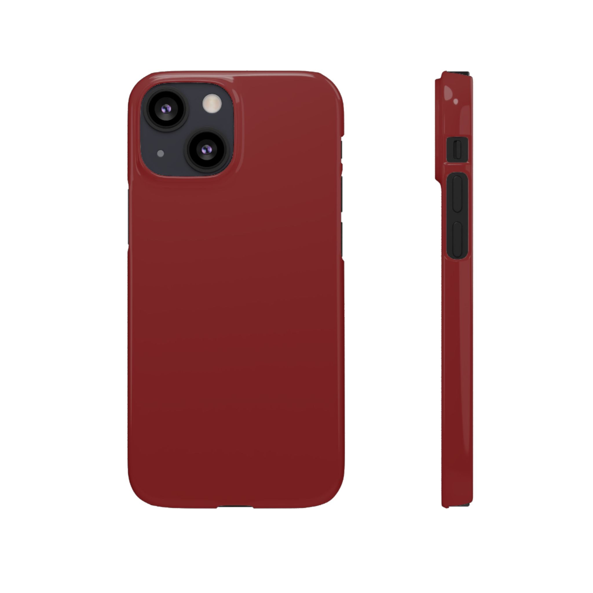 Dark Red Snap Phone Case