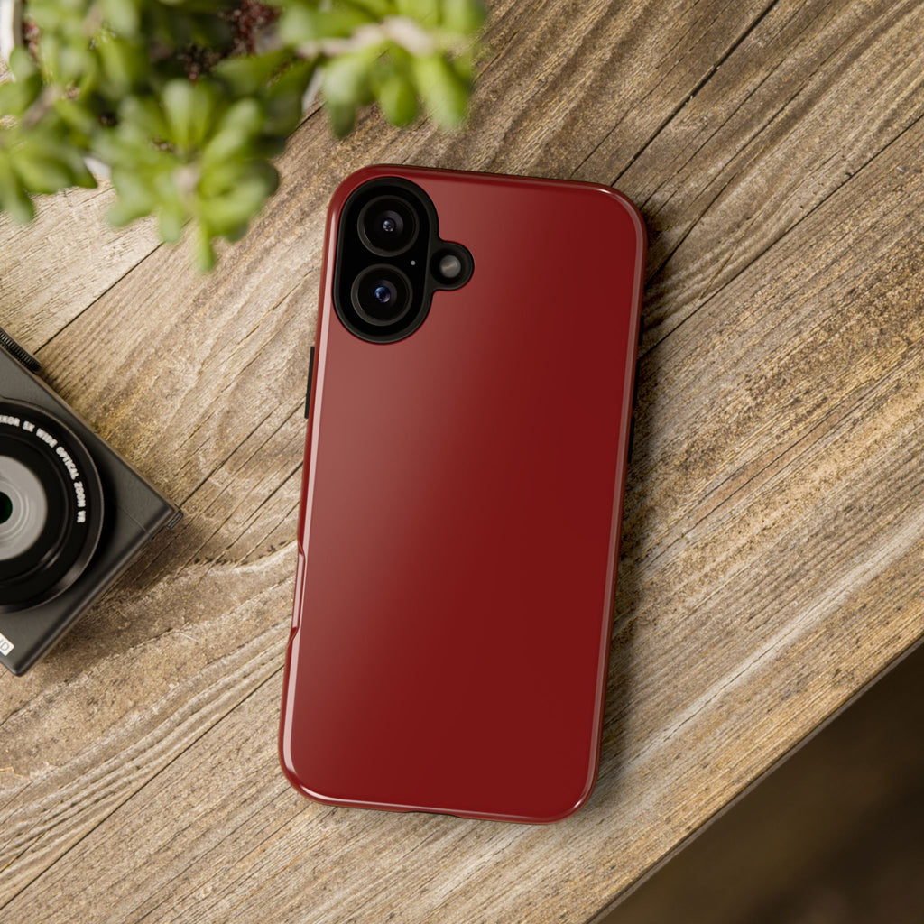 Dark Red Protective Phone Case