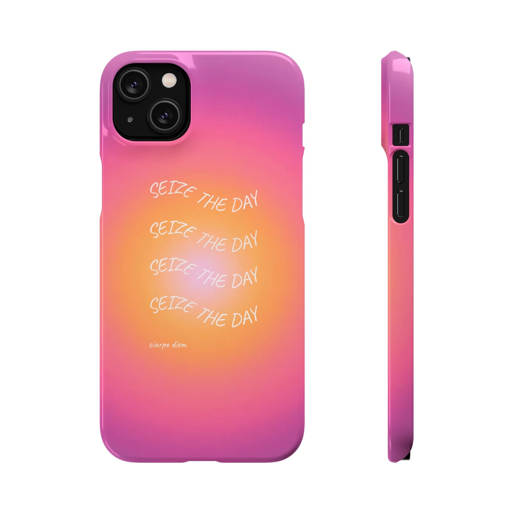 Carpe Diem Sunburst Gradient Snap Phone Case