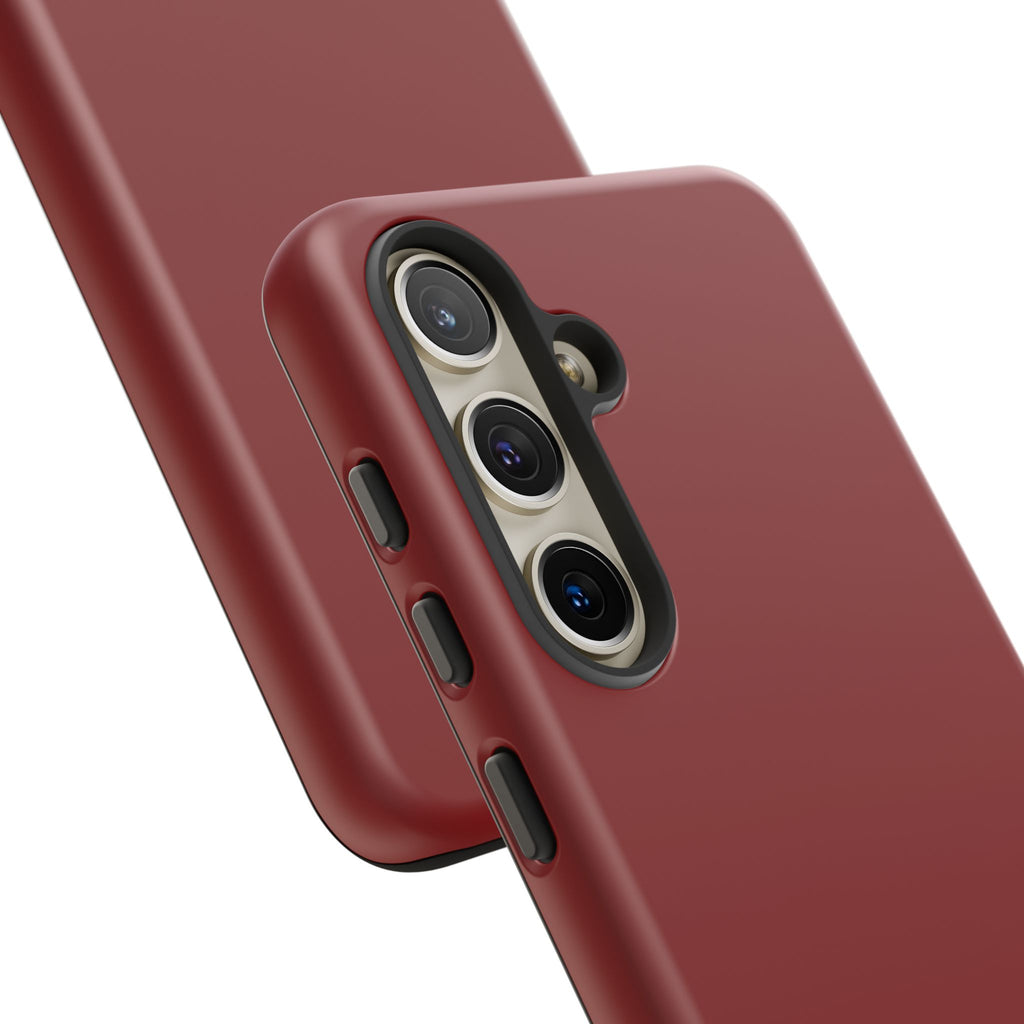 Dark Red Protective Phone Case