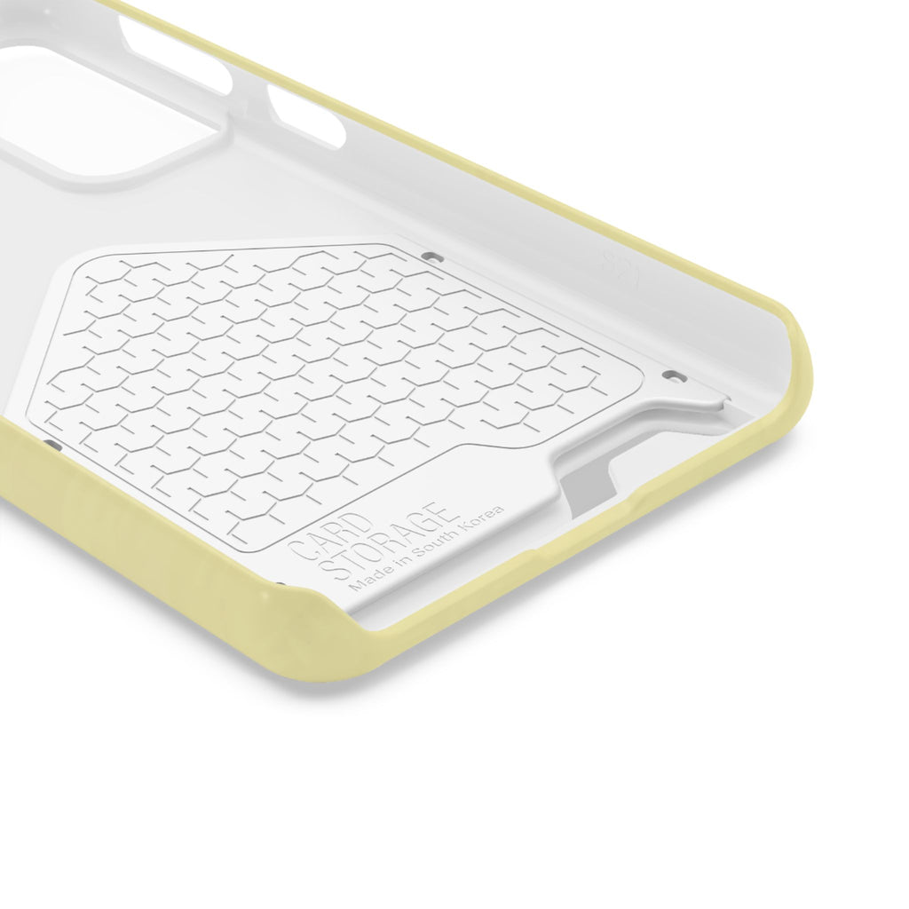 Pale Yellow Card-Holder Phone Case