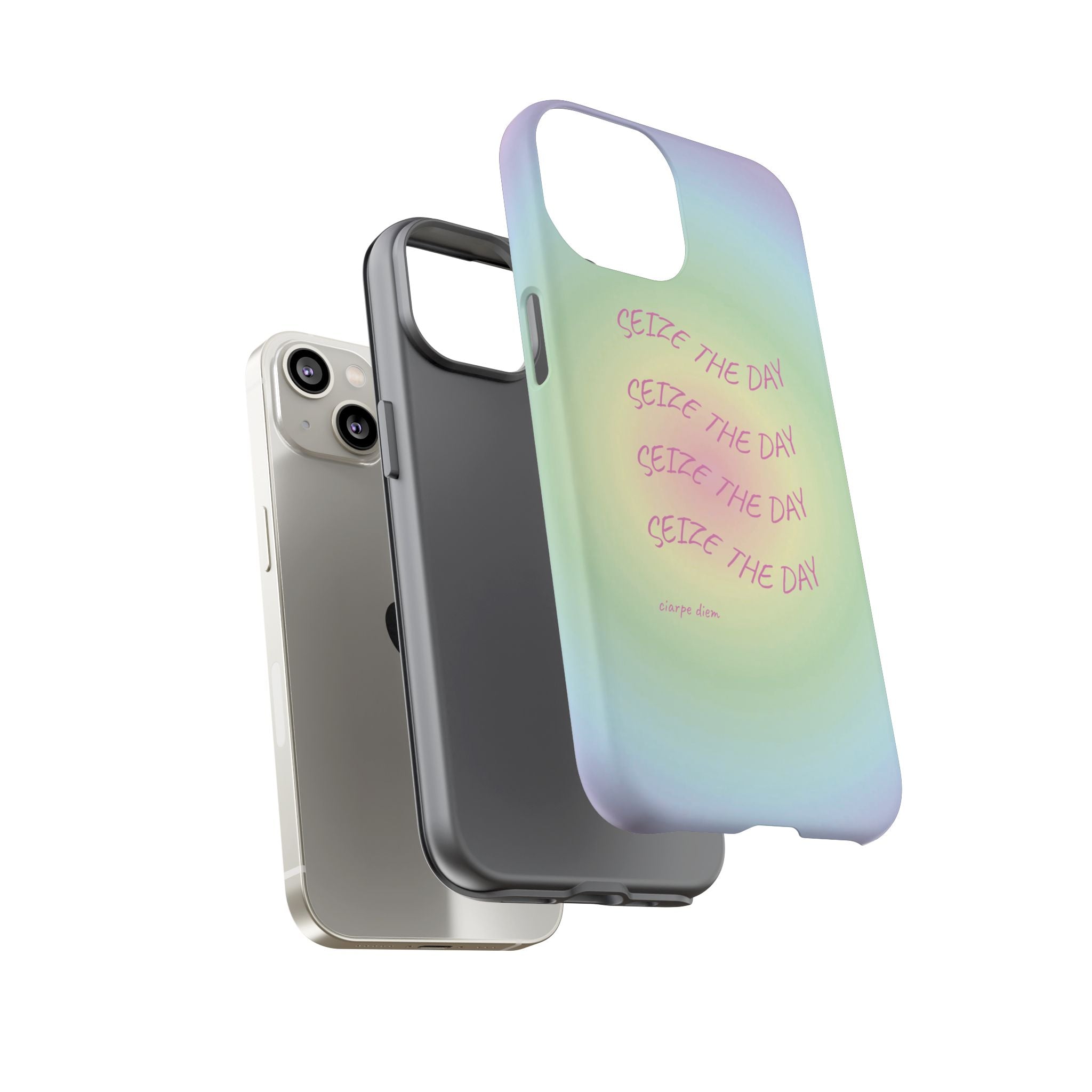 Bermuda Halo Seize The Day Pastel Gradient Tough Phone Case