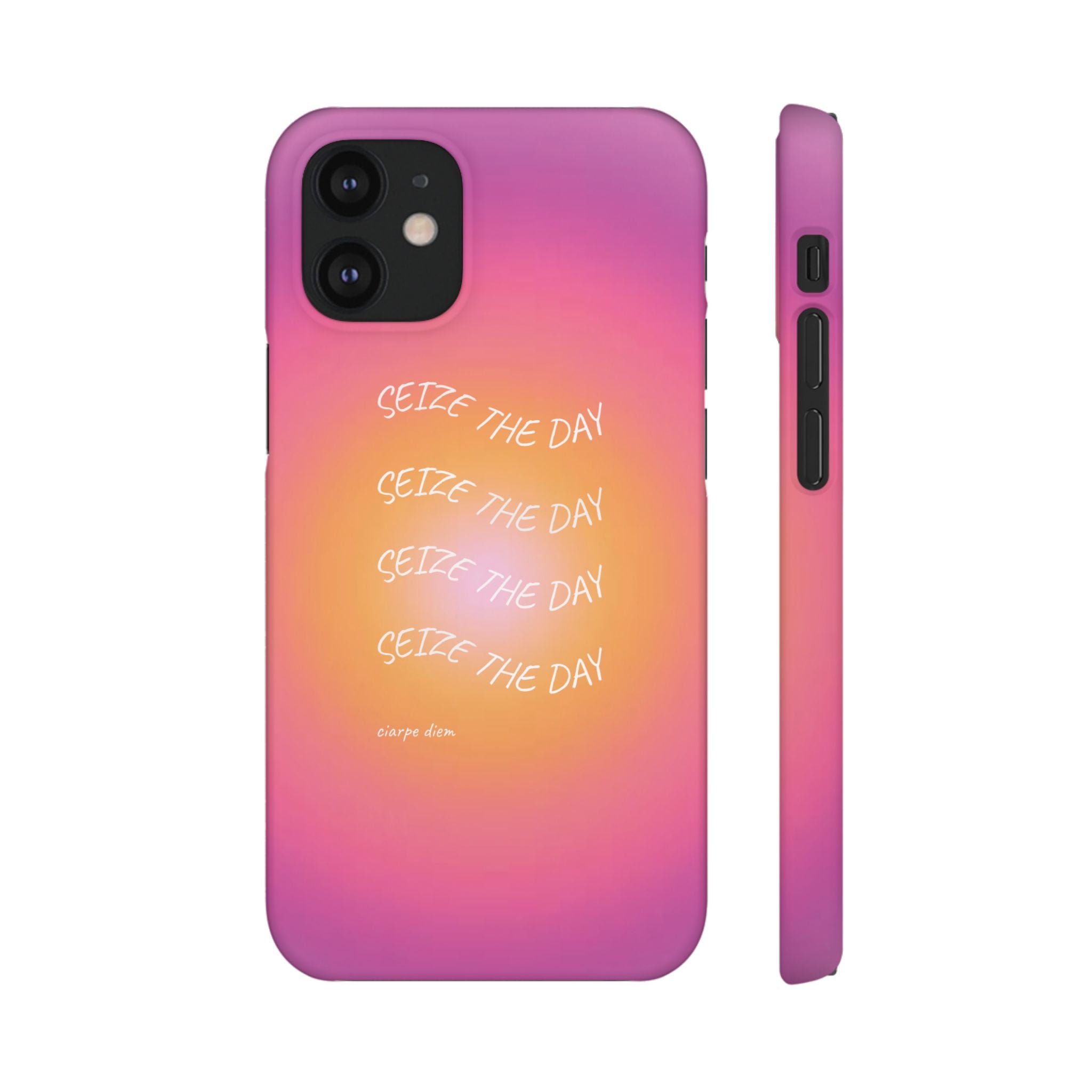 Carpe Diem Sunburst Gradient Snap Phone Case