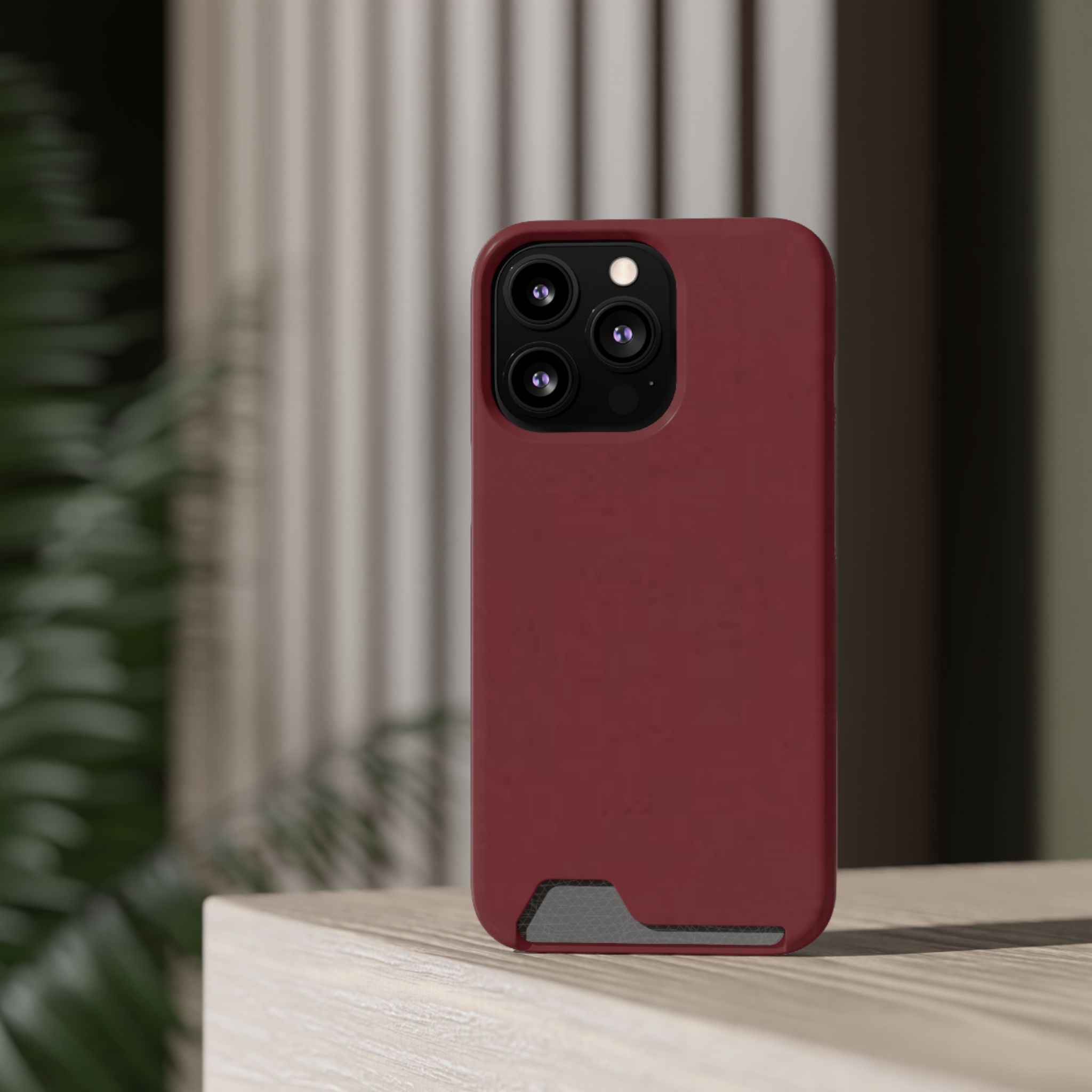 Dark Cherry Card Holder Phone Case