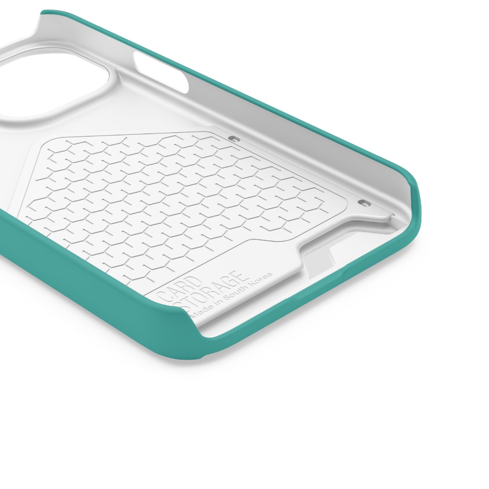 Teal Card-Holder Phone Case
