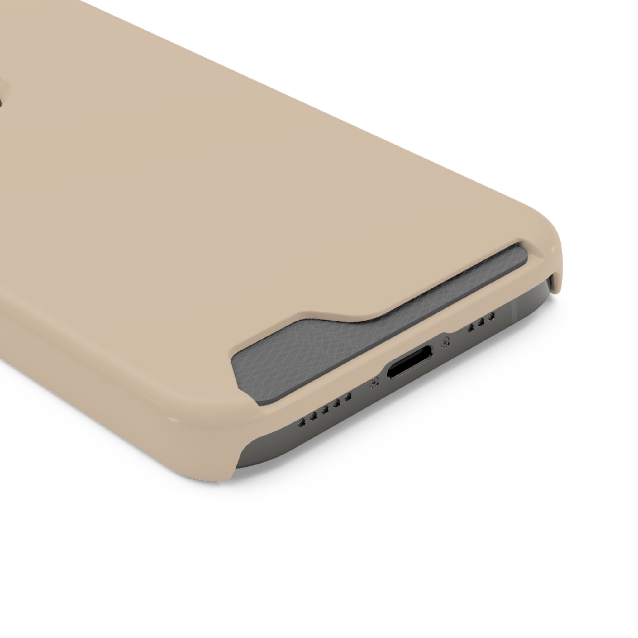Beige Card-Holder Phone Case