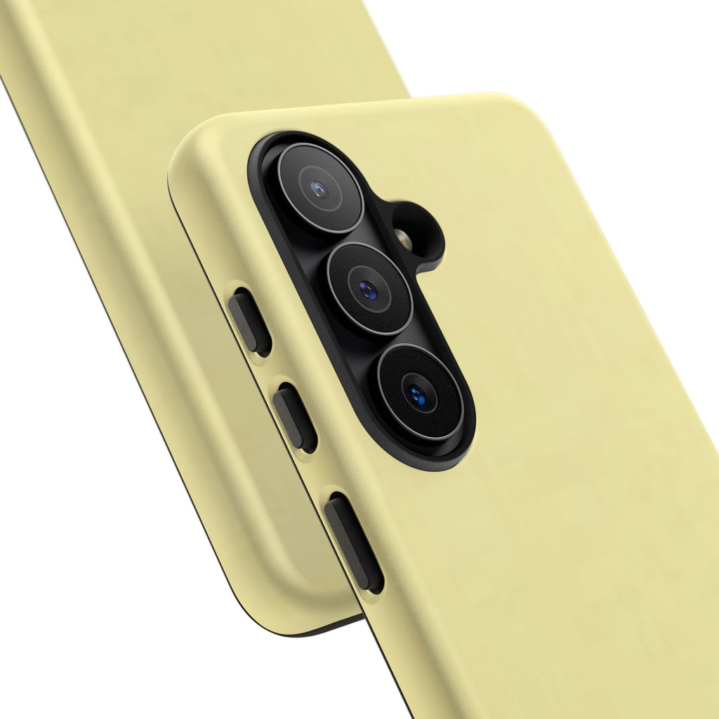 Pale Yellow Protective Phone Case