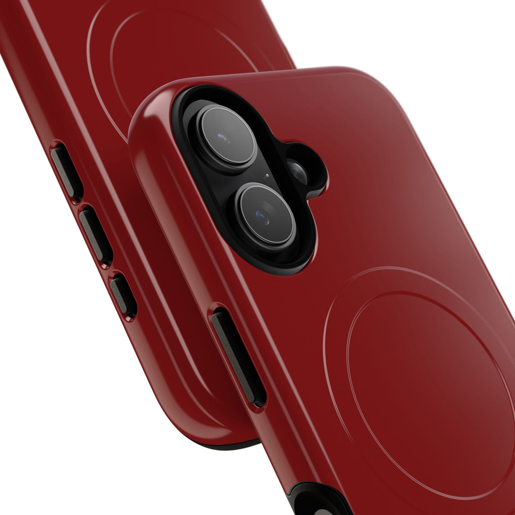Dark Red MagSafe Protective Phone Case