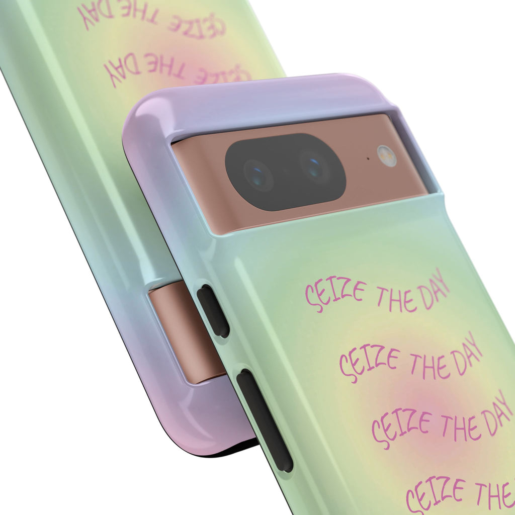 Bermuda Halo Seize The Day Pastel Gradient Tough Phone Case