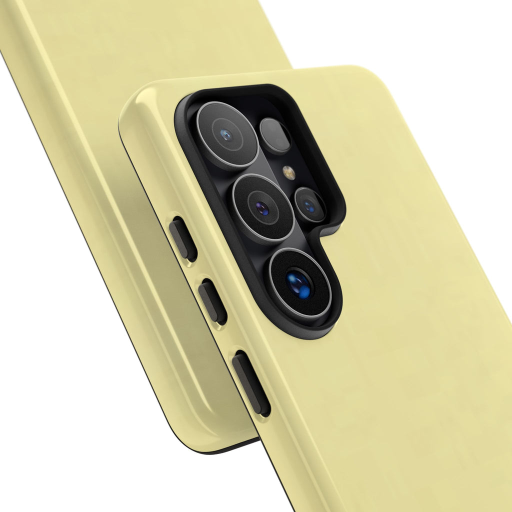 Pale Yellow Protective Phone Case