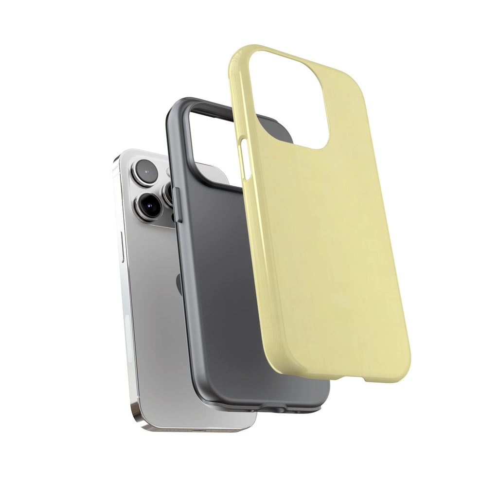 Pale Yellow Protective Phone Case