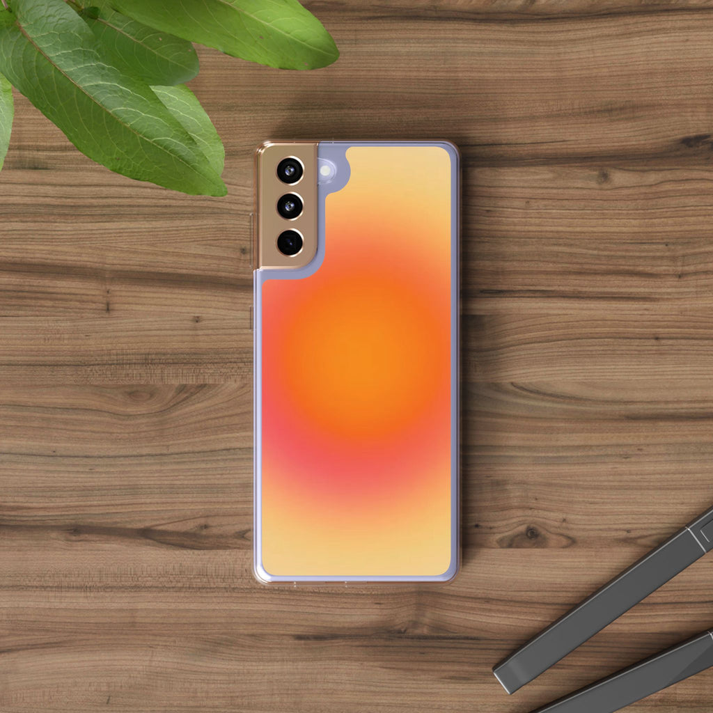 Clear Sunburst Protective Phone Case