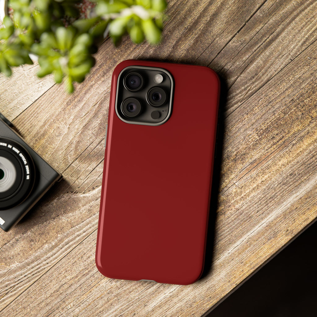 Dark Red Protective Phone Case