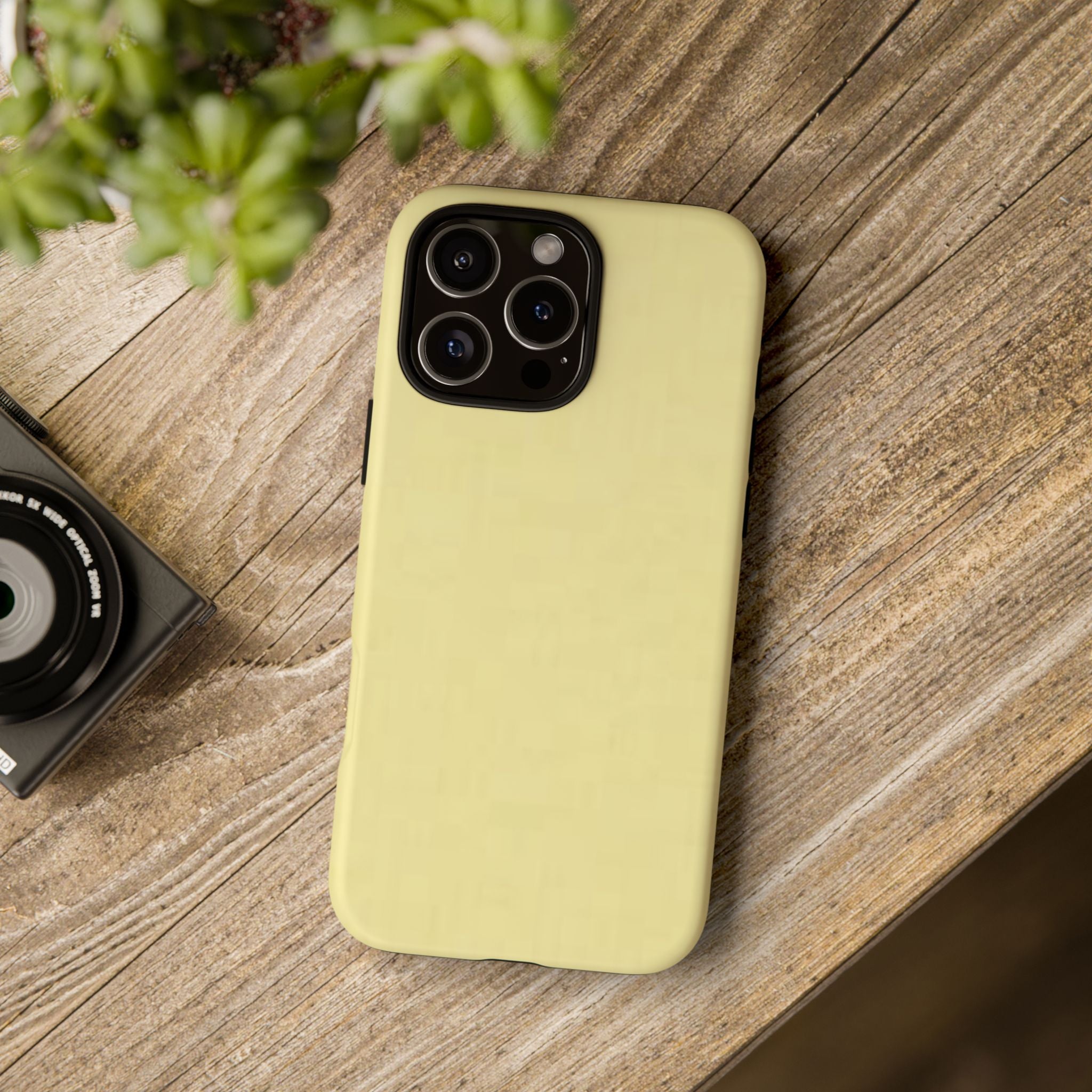 Pale Yellow Protective Phone Case
