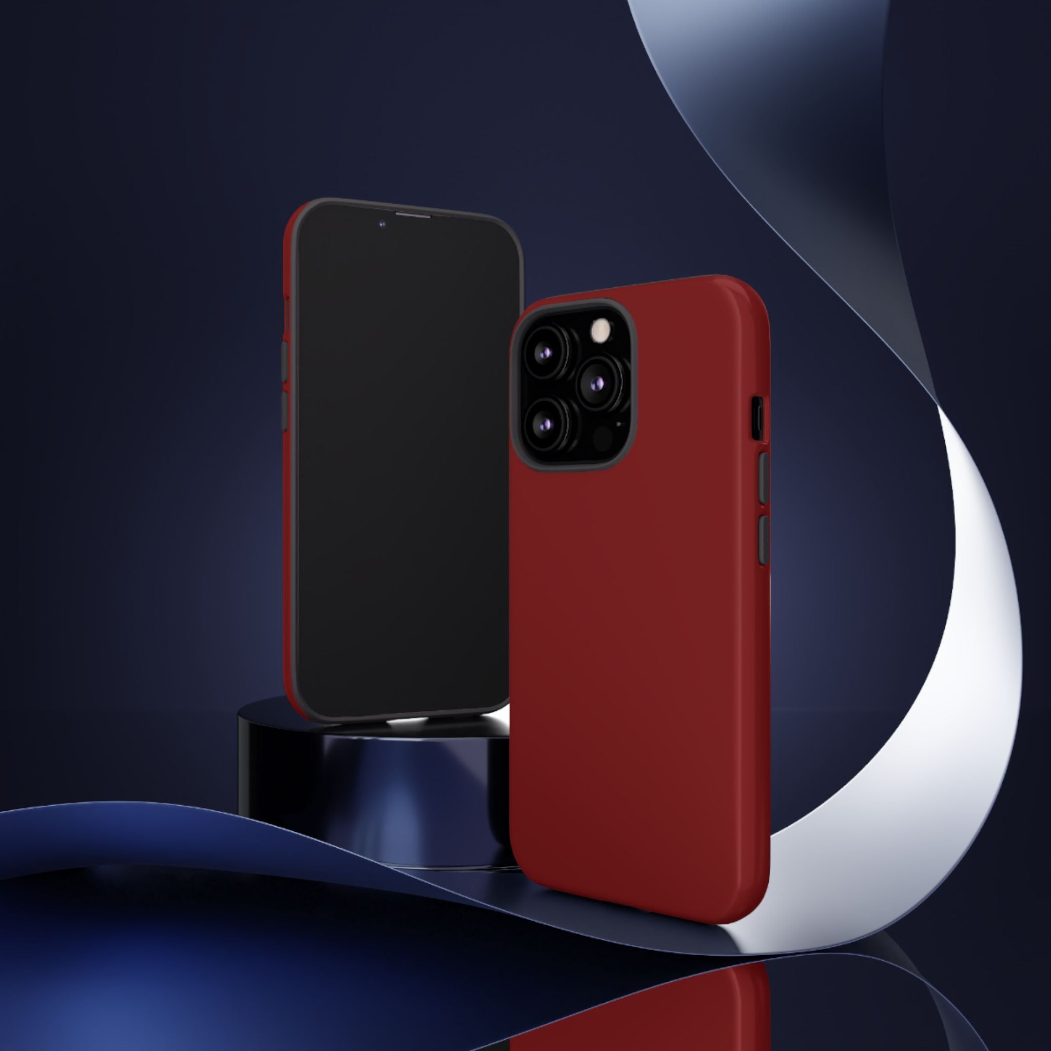 Dark Red Protective Phone Case