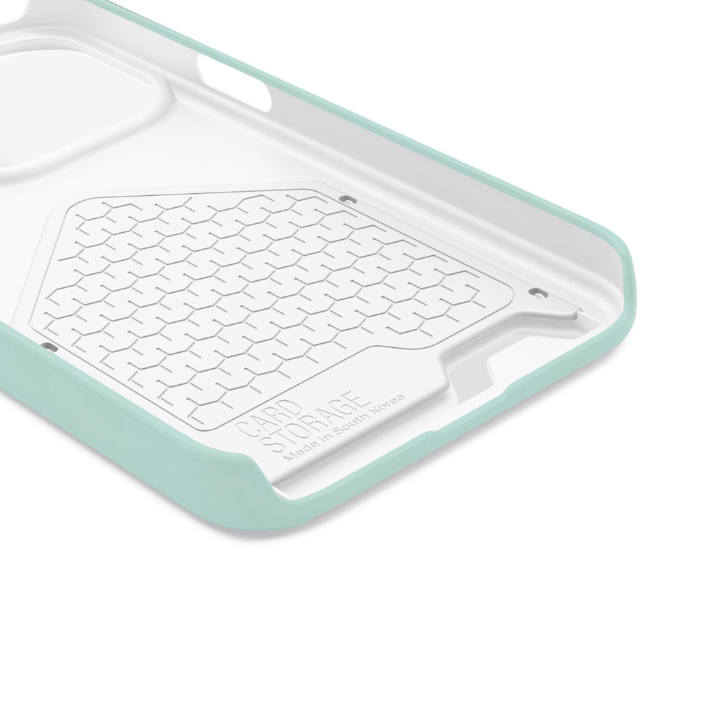 Light Mint Card Holder Phone Case