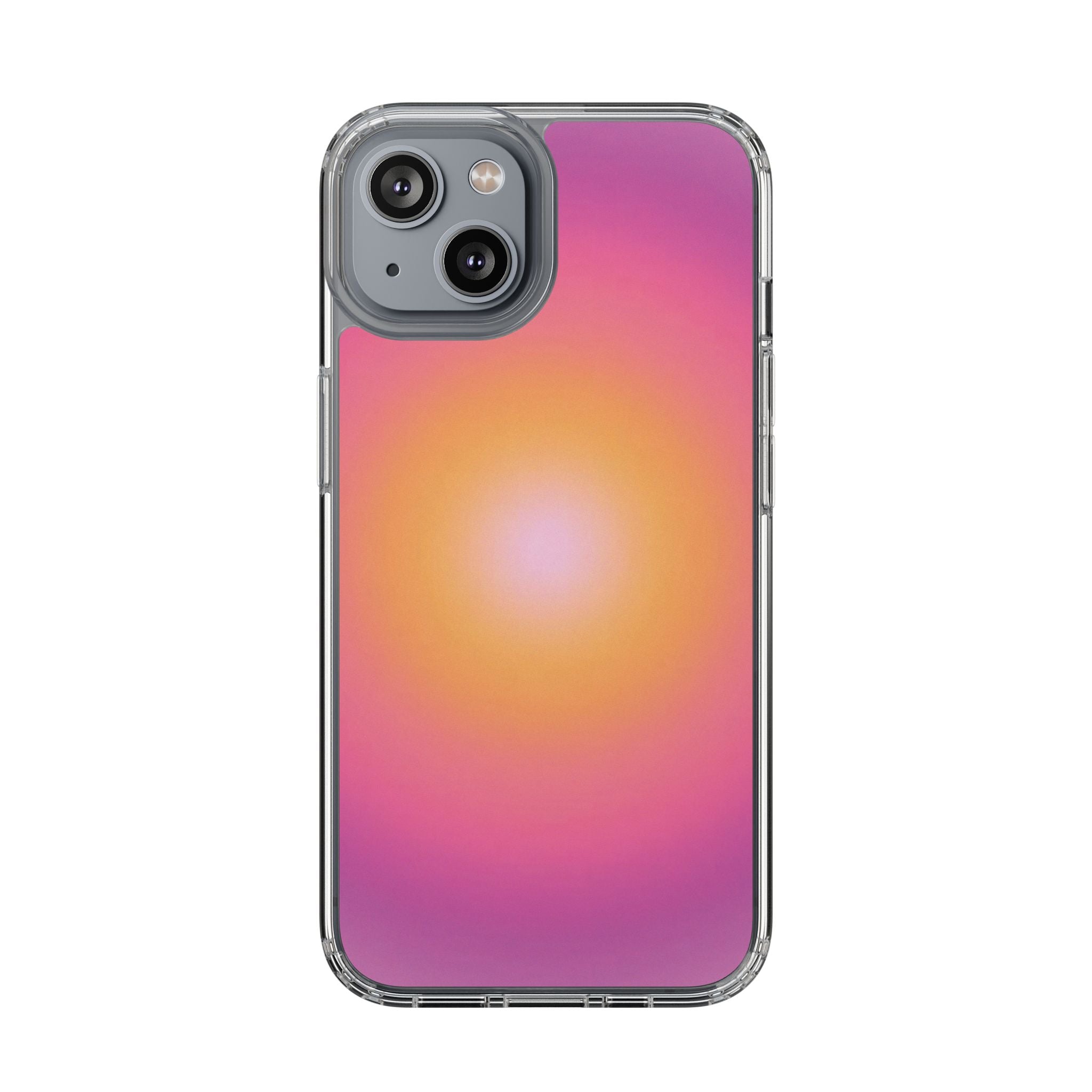 Sunset Gradient Clear Protective Cover