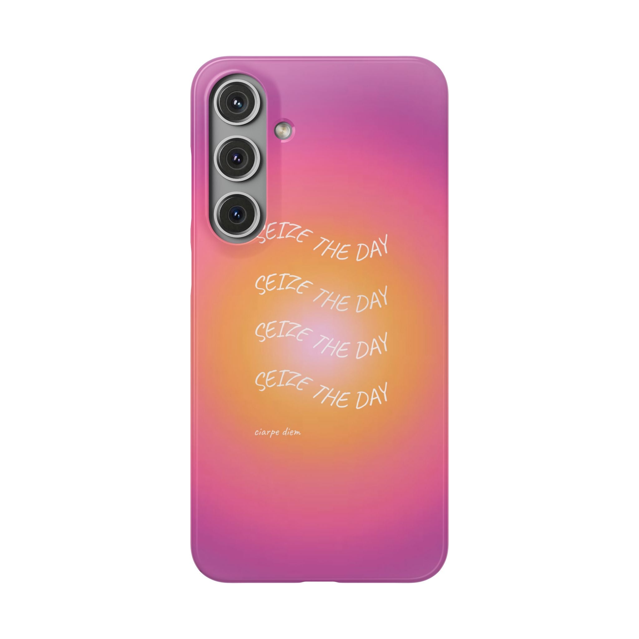 Carpe Diem Sunburst Gradient Snap Phone Case