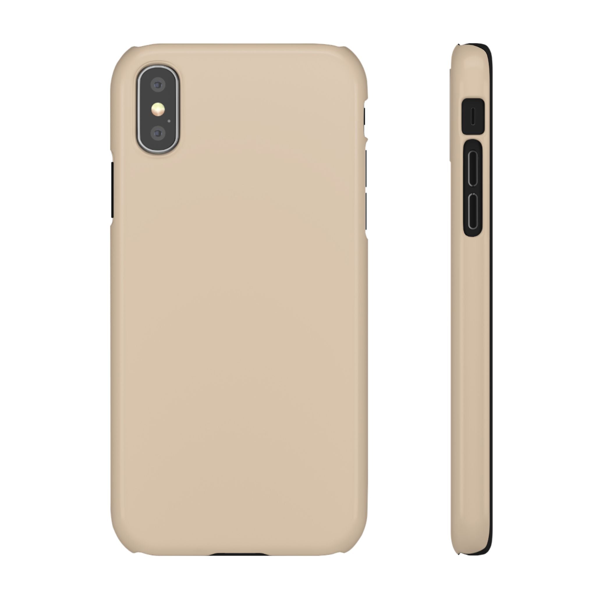Beige Snap Phone Case