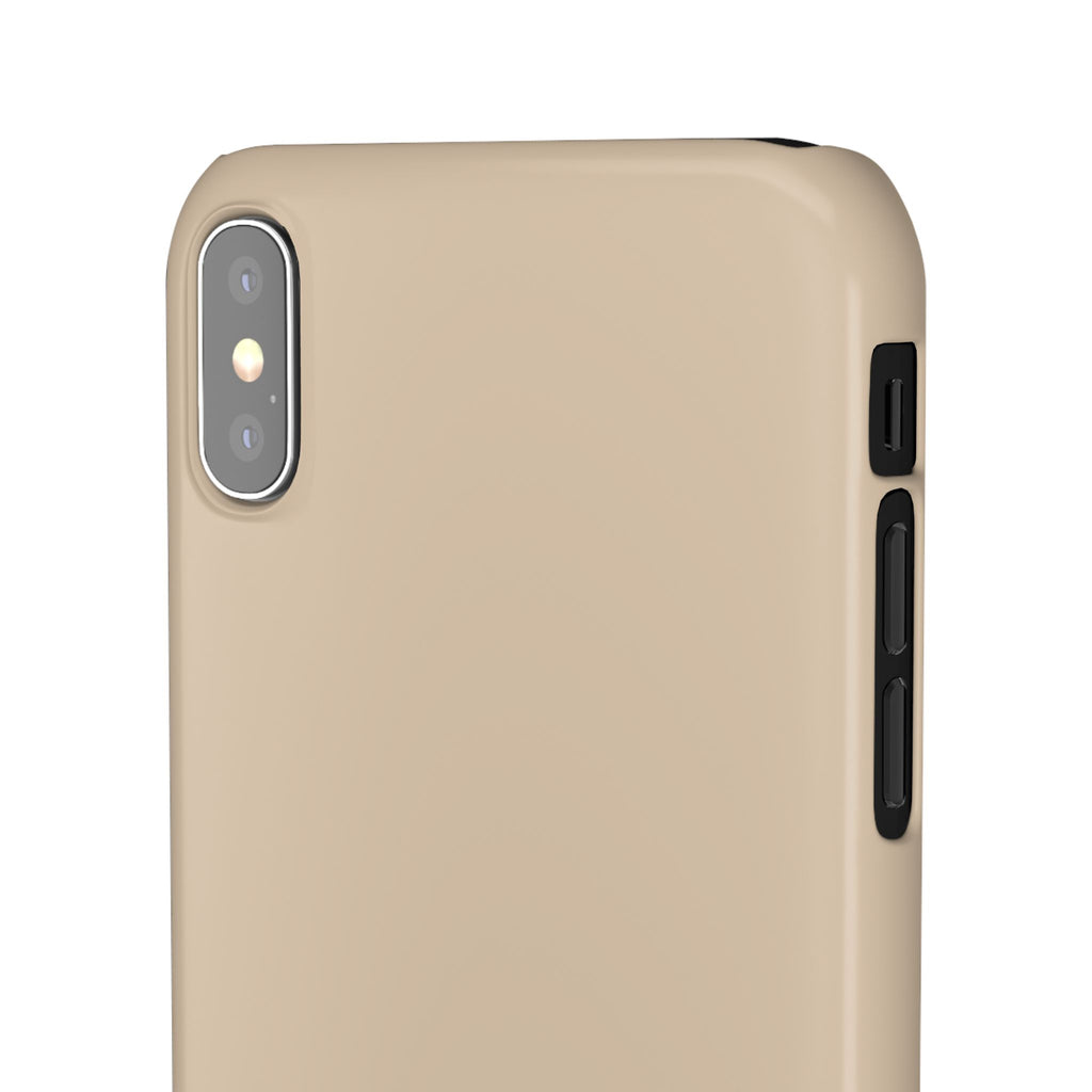 Beige Snap Phone Case