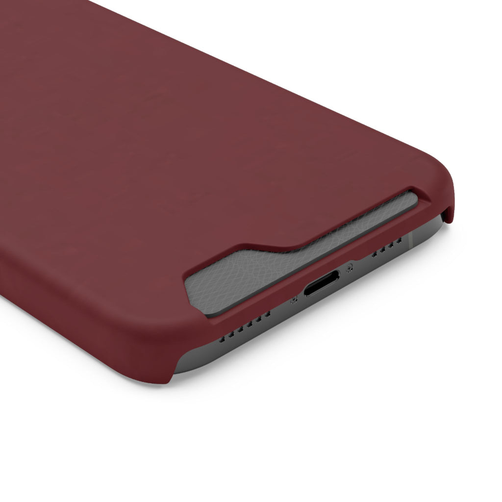Dark Cherry Card Holder Phone Case
