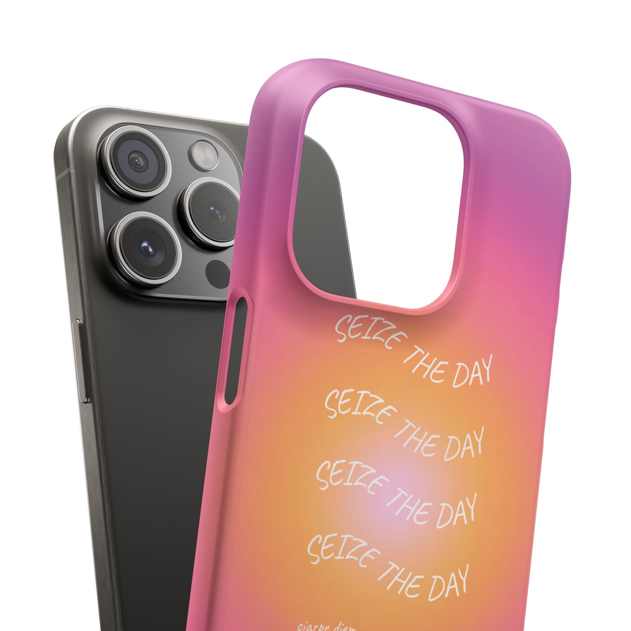 Carpe Diem Sunburst Gradient Snap Phone Case
