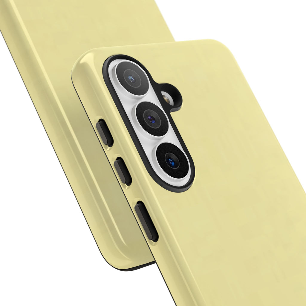 Pale Yellow Protective Phone Case