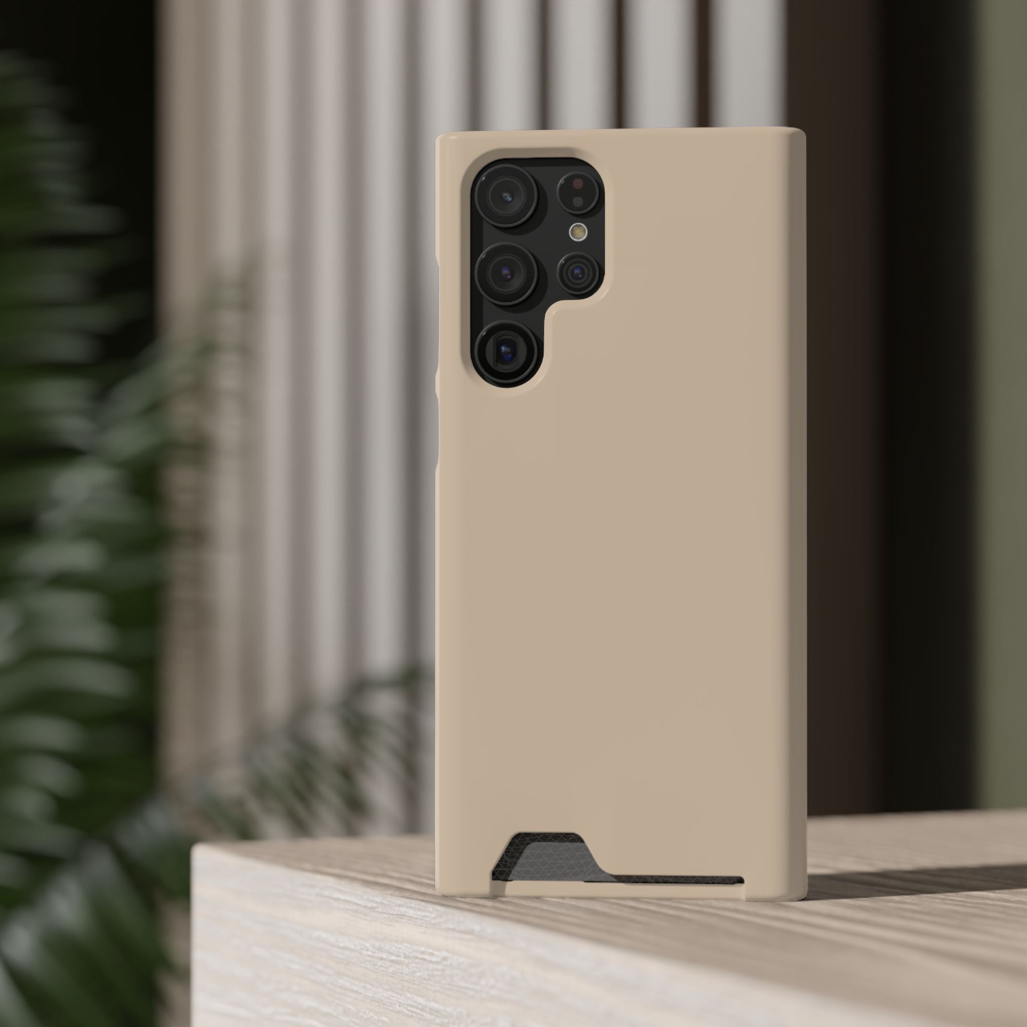 Beige Card-Holder Phone Case