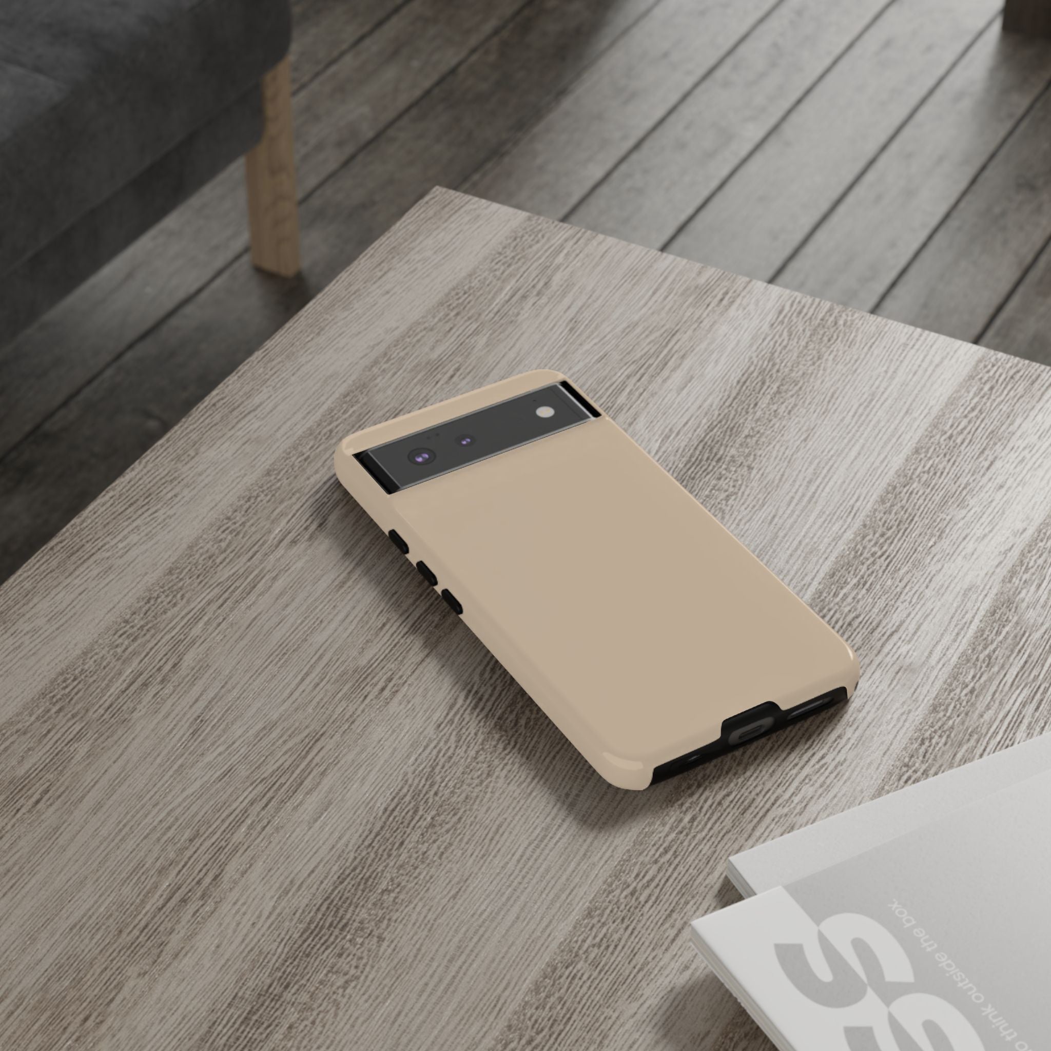 Beige Protective Phone Case