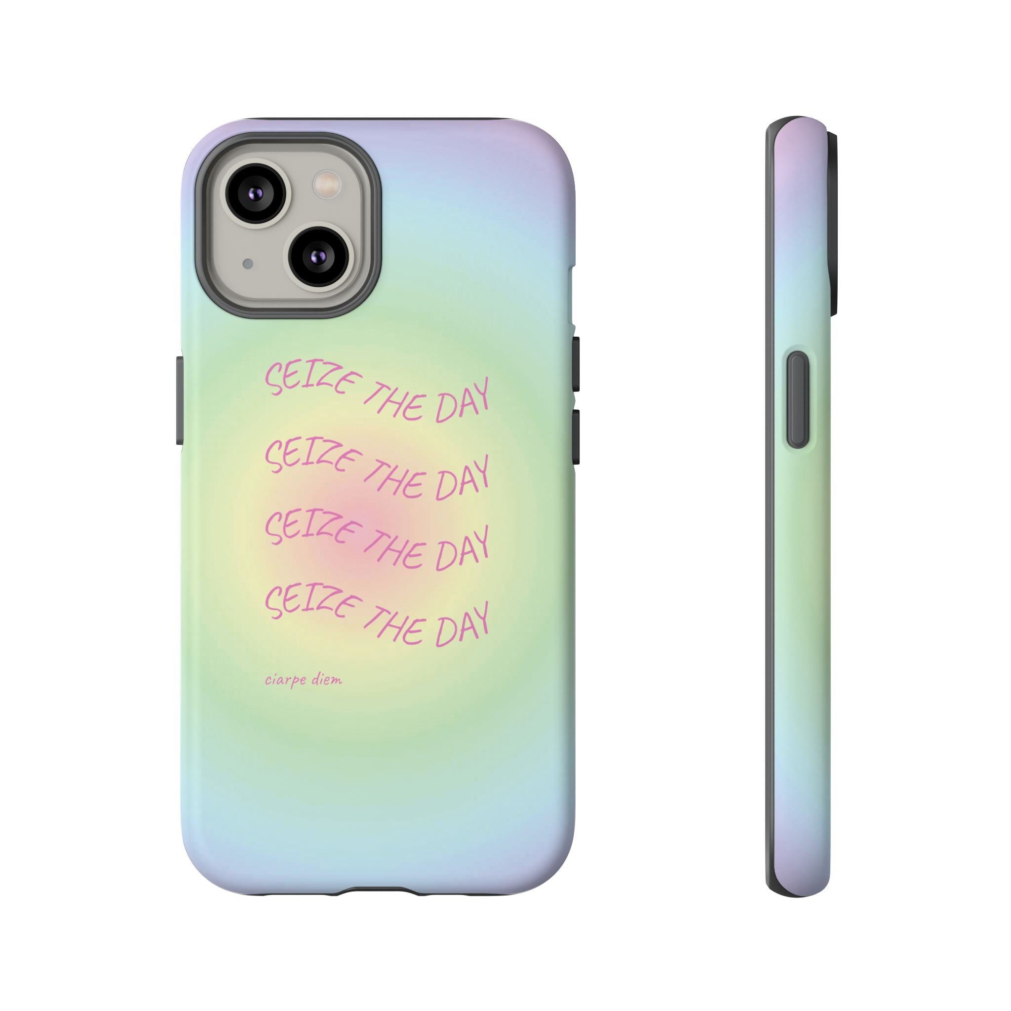Bermuda Halo Seize The Day Pastel Gradient Tough Phone Case