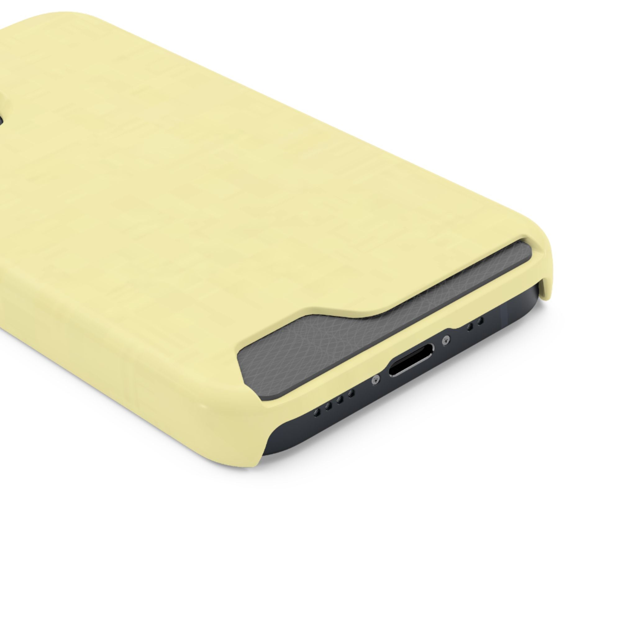Pale Yellow Card-Holder Phone Case