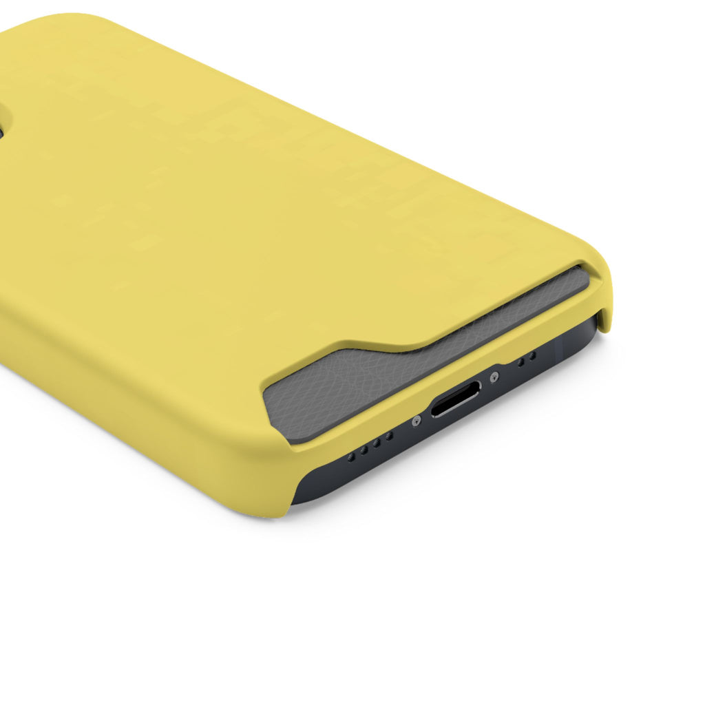 Yellow Card-Holder Phone Case