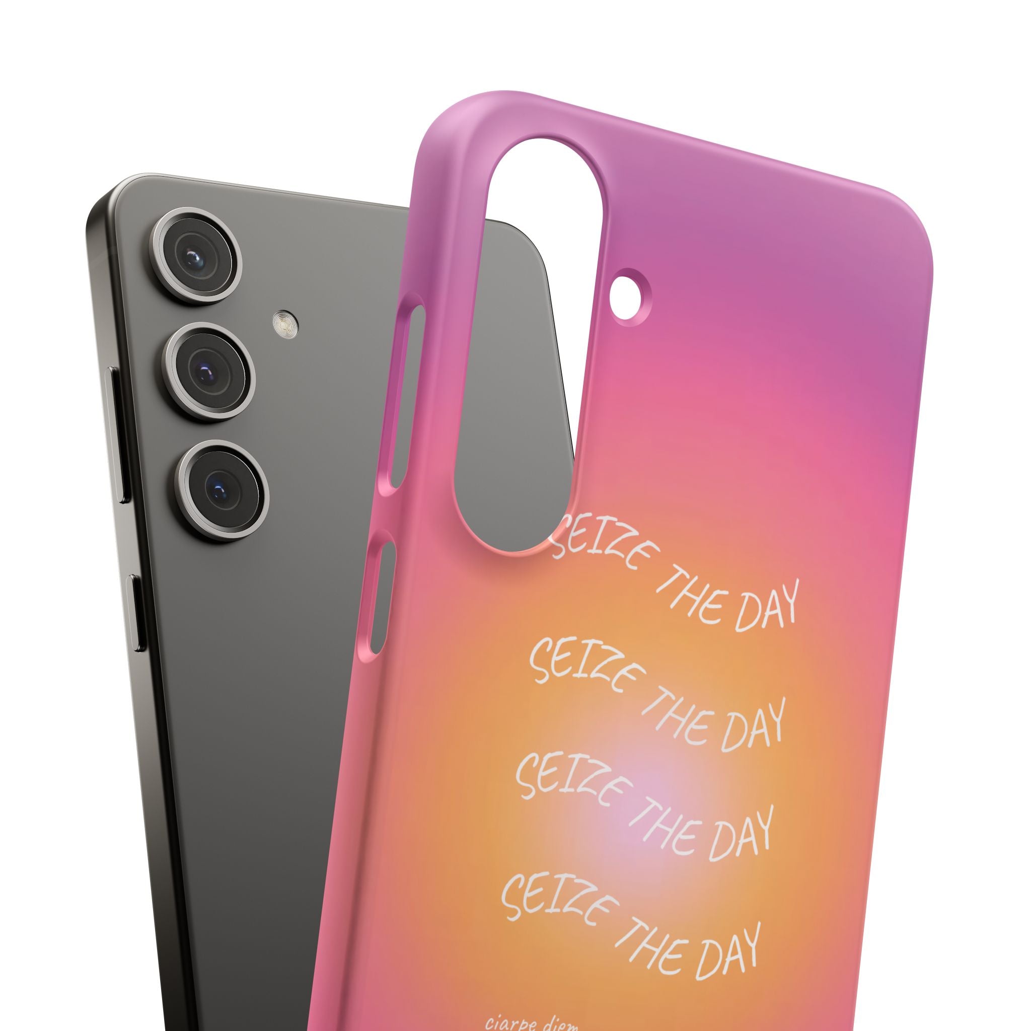 Carpe Diem Sunburst Gradient Snap Phone Case