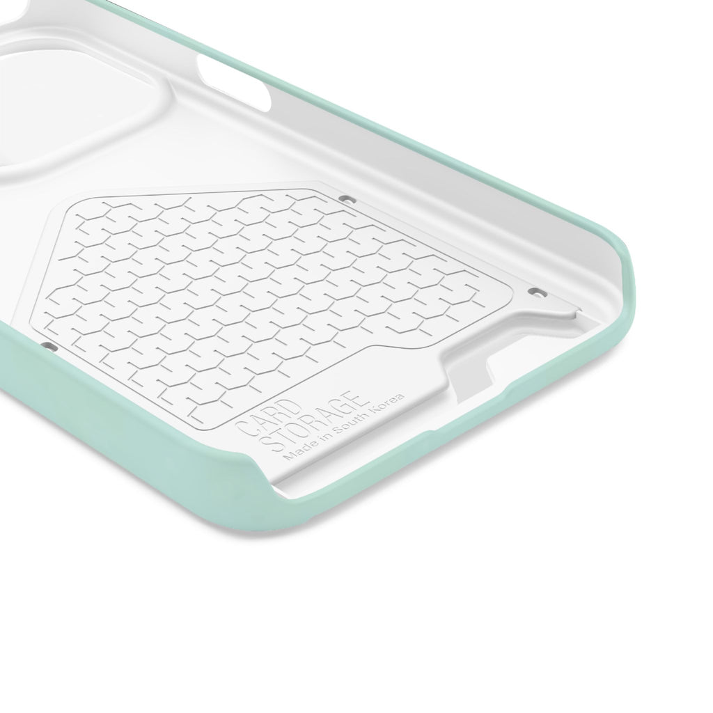 Light Mint Card Holder Phone Case
