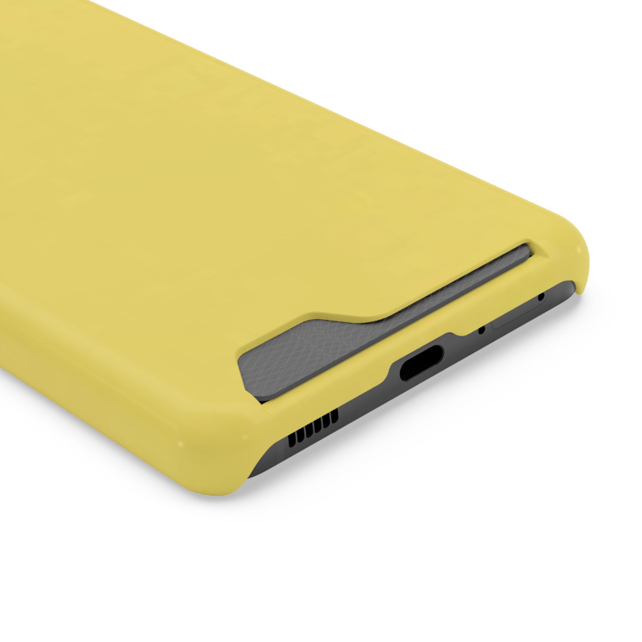 Yellow Card-Holder Phone Case