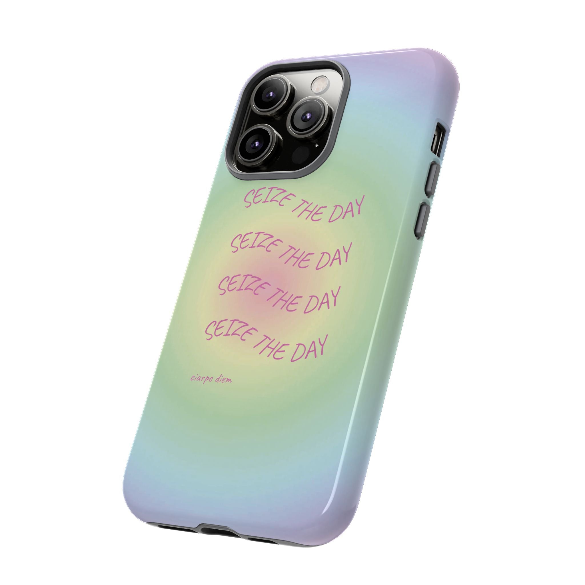 Bermuda Halo Seize The Day Pastel Gradient Tough Phone Case