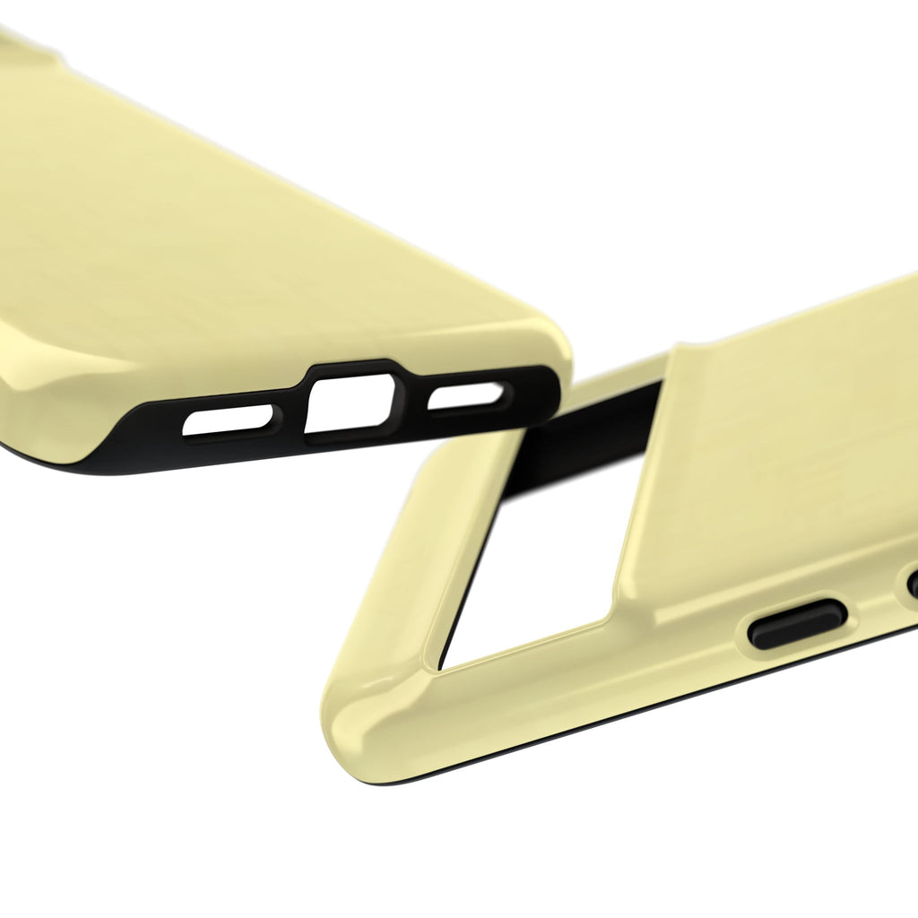 Pale Yellow Protective Phone Case