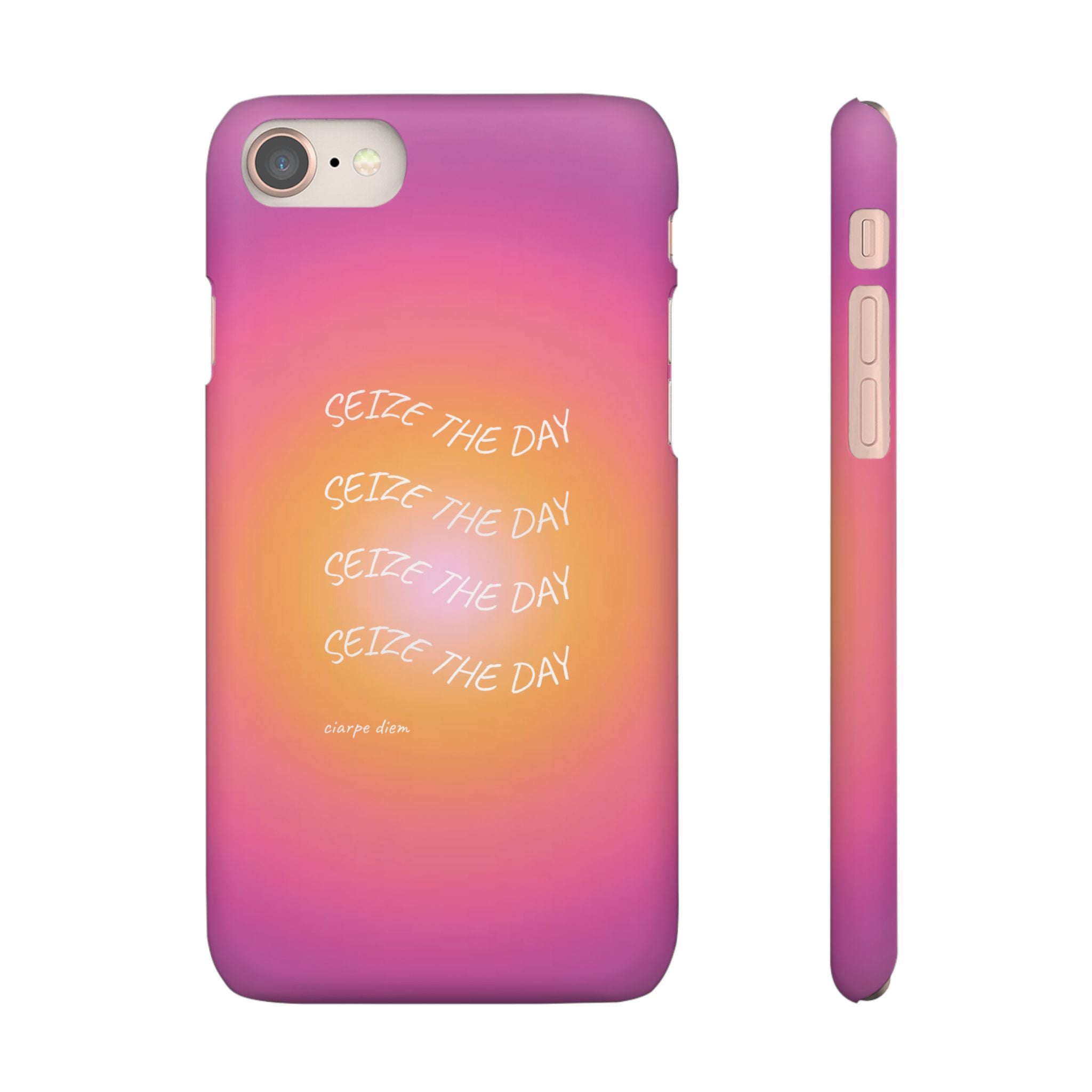Carpe Diem Sunburst Gradient Snap Phone Case