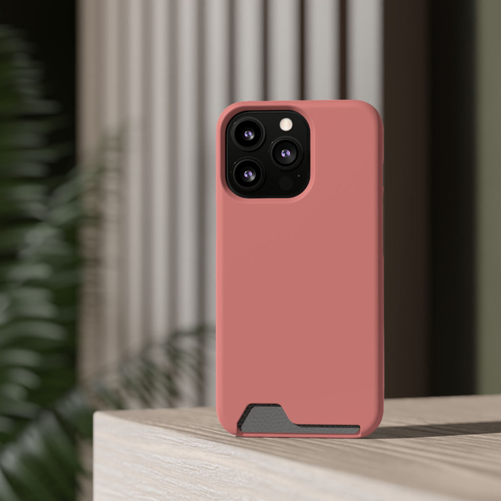 Frosty Pink Card Holder Phone Case